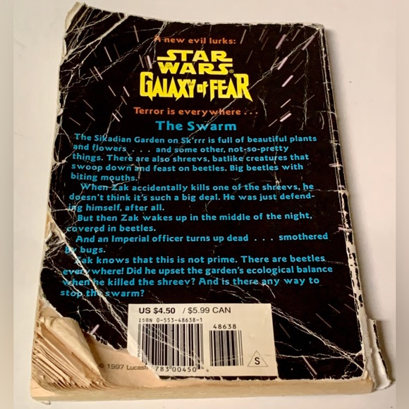 STAR WARS Galaxy of Fear THE SWARM by John Whitman Paperback Book - Picture 6 of 9